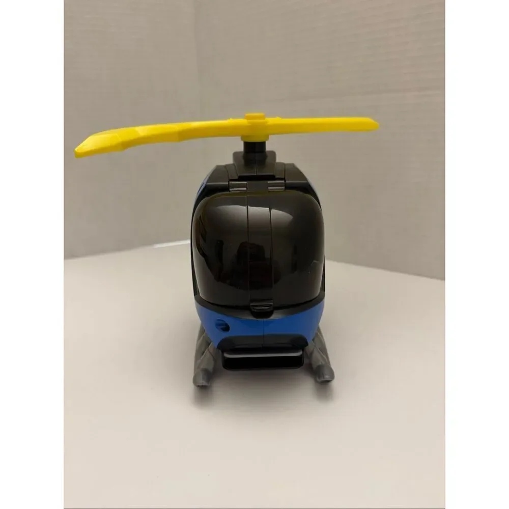 Imaginext DC Super Friends BATCOPTER Helicopter 3 Batman Figures 2 Batbot Discs